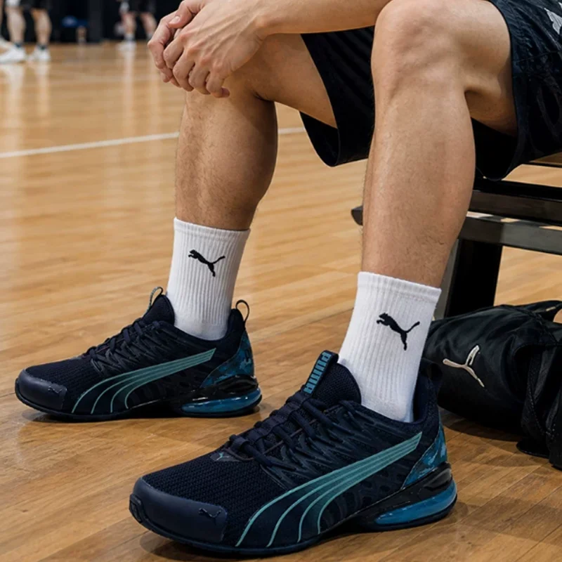 Фото Мужские кроссовки Puma 311972-01 Navy Mesh Air Cushion, амортизирующие дышащие спортивные кроссовки для ежедневных тренировок и пробежек №2