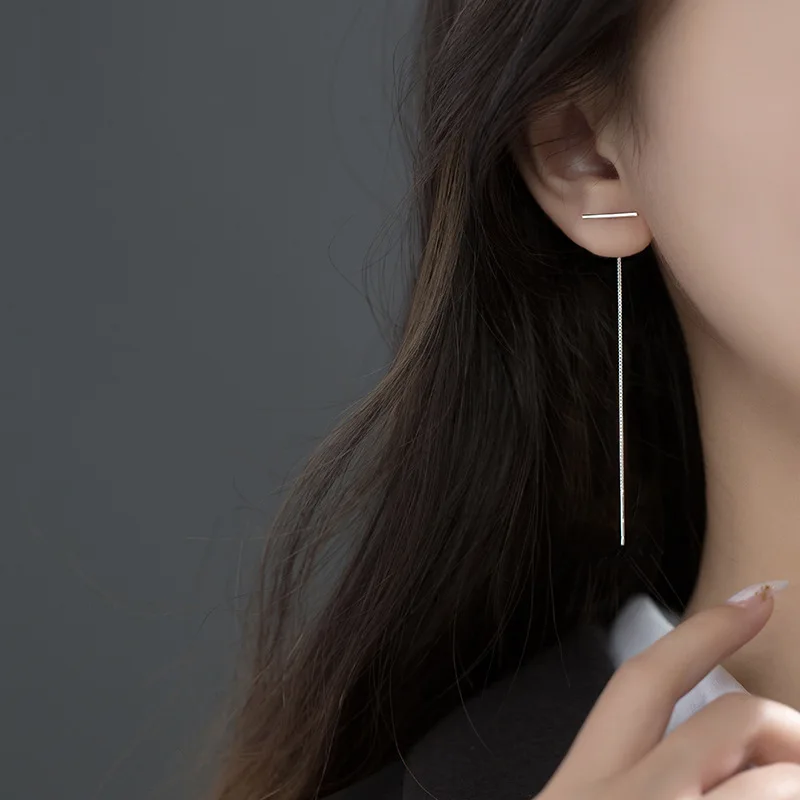 

Женские серьги-подвески из серебра 925 пробы, с кисточками