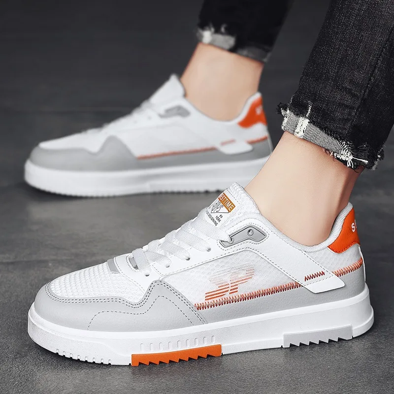 

Board Shoes Men's 2022 Spring New Men's Mesh Board Shoes Casual Men's Shoes Sports Students Small White Shoes