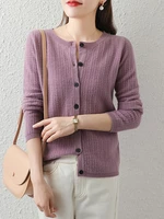 ladies knitted top cardigan women sweater long sleeve tops women clothing 2022 spring autumn casual sweaters chompas para mujer