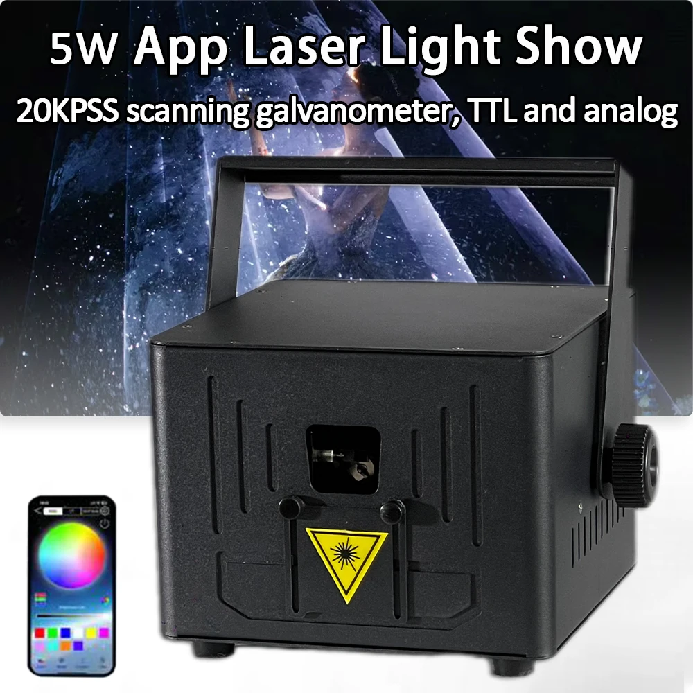 

Приложение 5 Вт RGB анимационный сканер луча сценический лазерный свет Bluetooth управление проектор DJ дискотека клуб вечеринка танцевальная свадьба