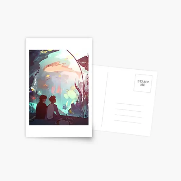 

Saltwater Room Postcard Print Bedroom Memory Modern Gift Indoor Life Simple Picture Cartoon Style Aesthetic Hoom Photo Album