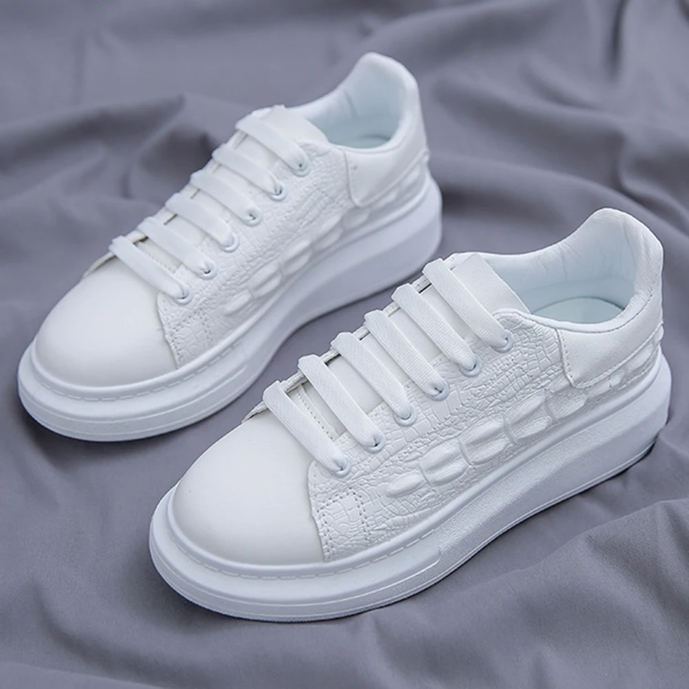 

Женские кроссовки для бега, белые дышащие кроссовки на шнуровке, повседневная обувь на платформе, ll80, весна-осень 2023