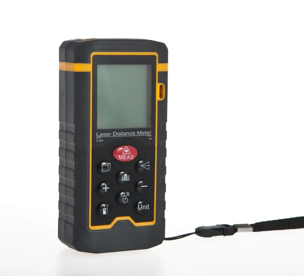

80m range distance measuring instrument digital laser distance meter range finder with level bubble