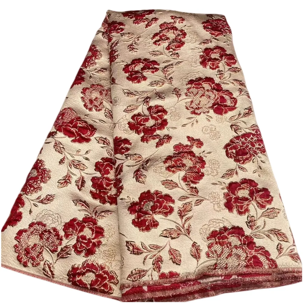 

Новейшая жаккардовая ткань с цветочным принтом, кружевная ткань, нигерийская сетчатая органза из Дамаска, французская Тюлевая сетчатая ткань для шитья G 4-3