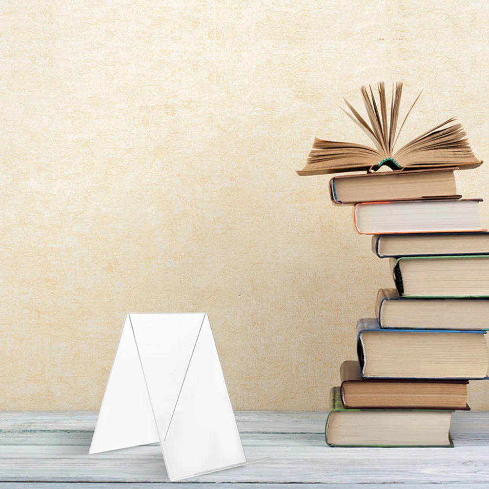 12 шт. акриловая книжная полка прозрачная настольная полезная для книжного