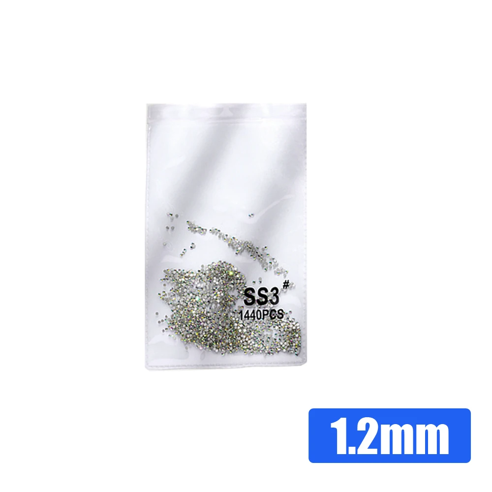 

1440pcs Crystal AB Rhinestones Flatback Clear Strass Stones Nails Art Decoration