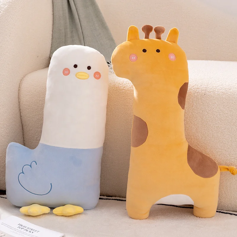 

Милые мягкие животные, жираф, динозавр, альпака, Плюшевые Декоративные подушки для дивана, детские подушки для просвещения, подарок для спут...