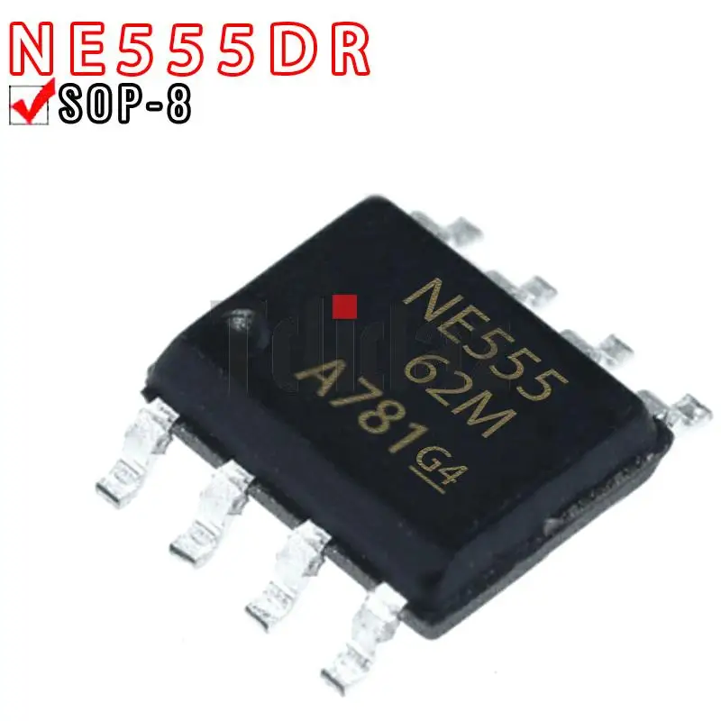 50 шт. NE555DR SOP8 NE555 SOP NE555DT SOP-8 555DR SMD новый и оригинальный IC