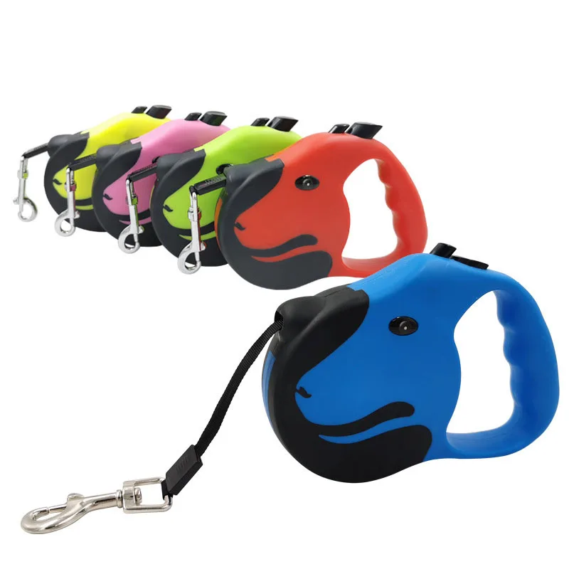 

Automatic Retractable Dog Leash 3M 5M Walking Training Puppy Cat Extending Leads Traction Rope Pet Supplies Nylon Wear-resistant