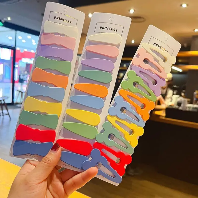 

10Pcs/Set Elegant Geometric Hairpins Vintage Sweet Hair Clips For Women Barrette Headband Fashion Hair Accessories Kids