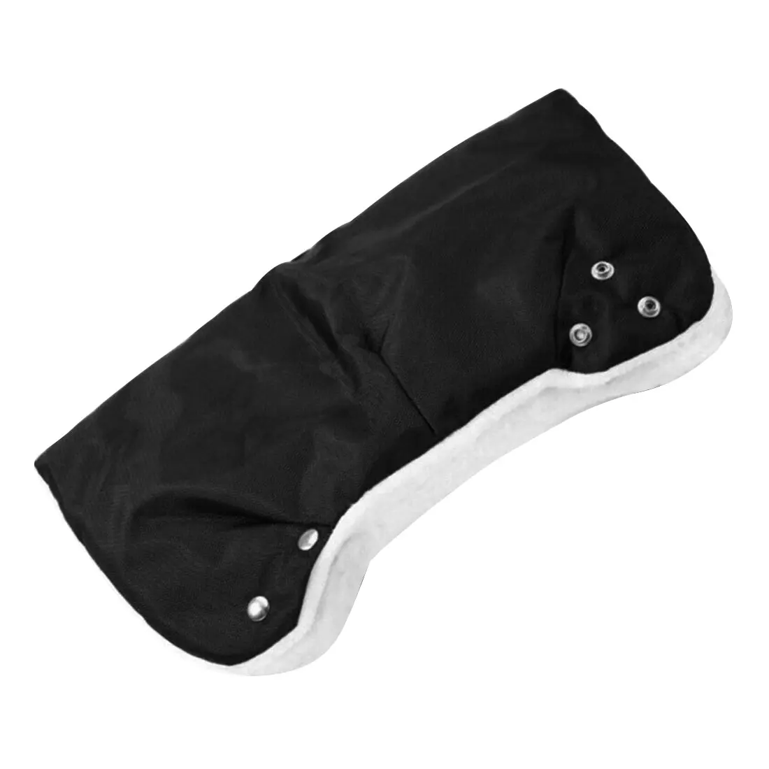

Kids Stroller Gloves Waterproof Pushchair Hand Muff Plush Mitten Winter Warm Keeping Stroller Gloves Black