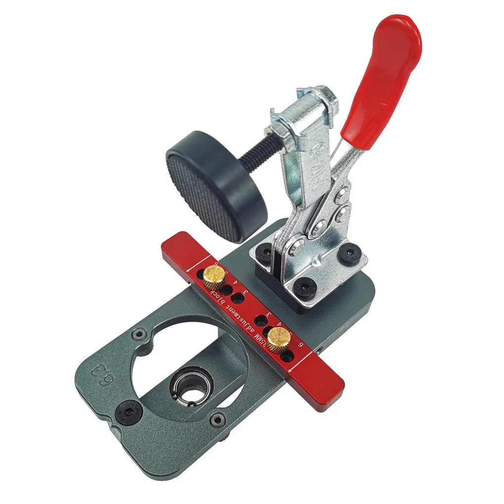 

Hinge Boring Guide Tool Professional Furniture Punching Kit Carpenter Tools Hole Making Drilling Locator Positioner Tool