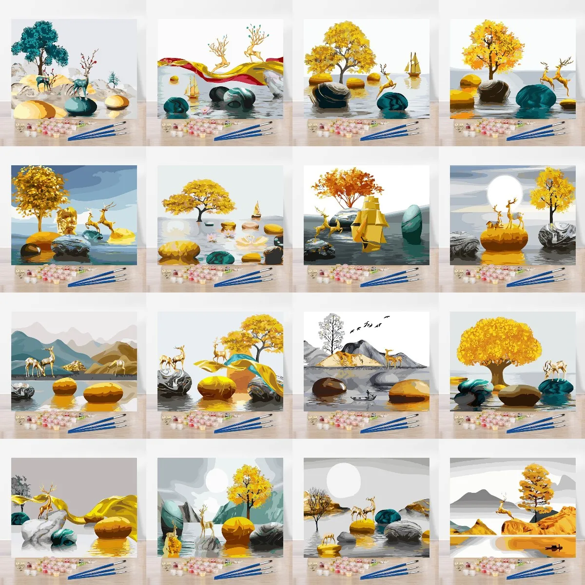 

Набор для рисования по номерам на холсте «Олень удачи»