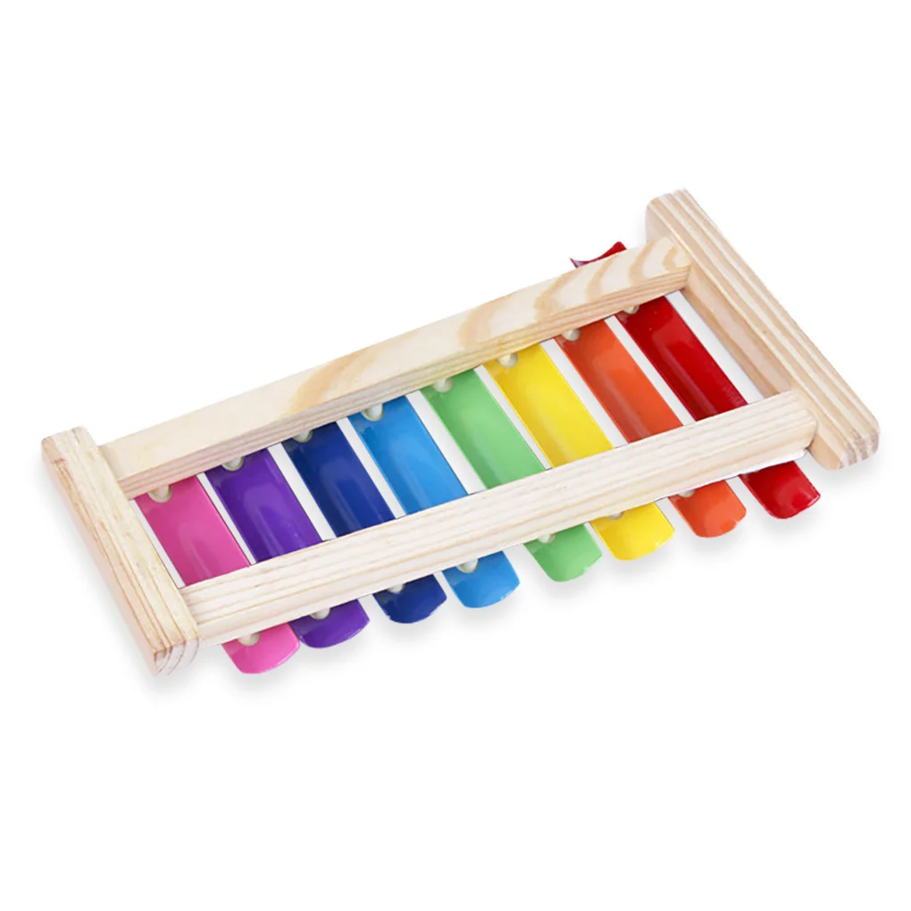 

Деревянный музыкальный инструмент с 8 нотами для детей ясельного возраста, ручная ножка, музыкальные игрушки, вечерние, поддержка дошкольно...