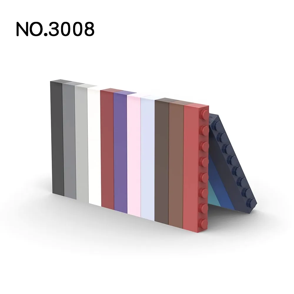 50 шт. детали MOC 3008 кирпич 1x8 совместимые DIY сборные строительные блоки частицы