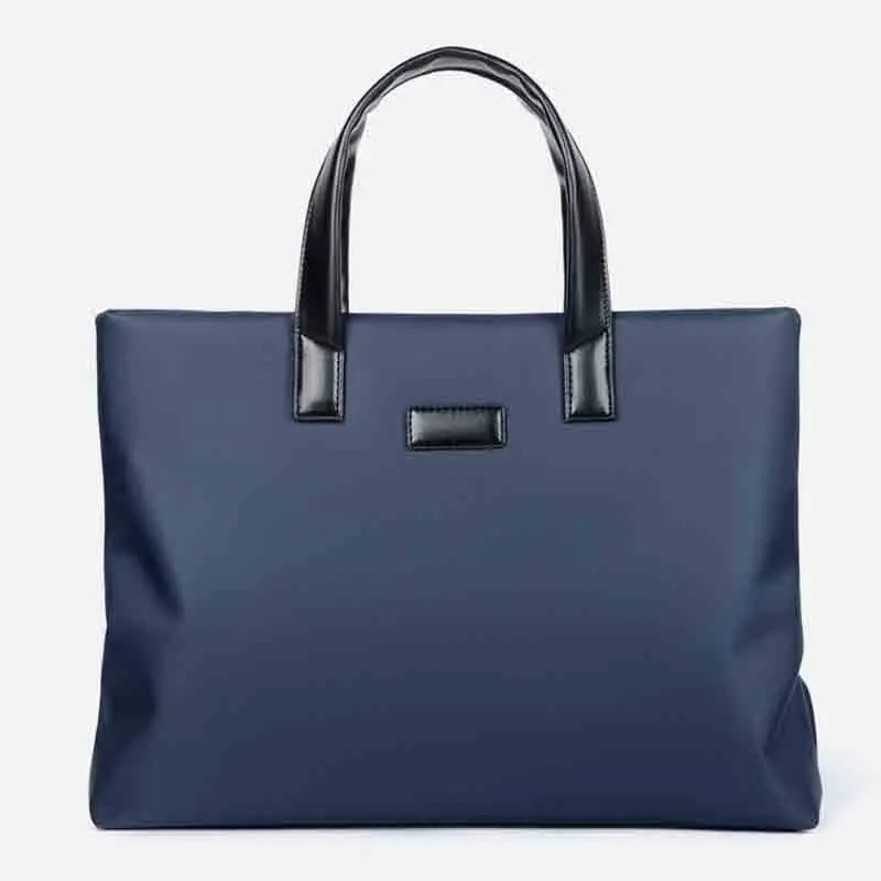 Men's Portable Briefcase 2023 New Casual Horizontal Zipper Solid Color Men's Bag Men's Business Conference Handbag T139