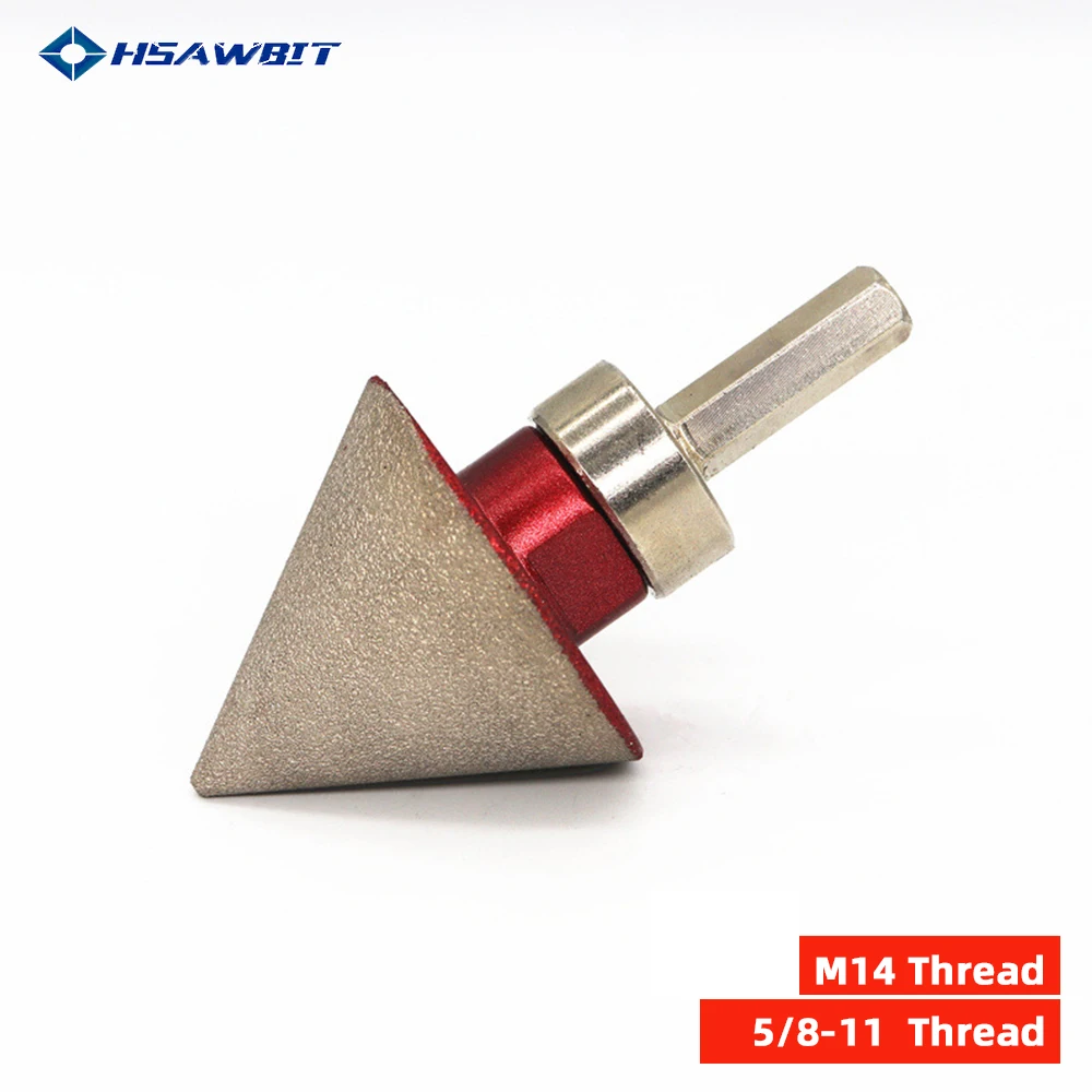 

M14 Thread Vacuum Brazed Diamond Dry Finger Chamfer Bit For Tile Marble Ceramic Granite Enlarge Hole Milling Tools