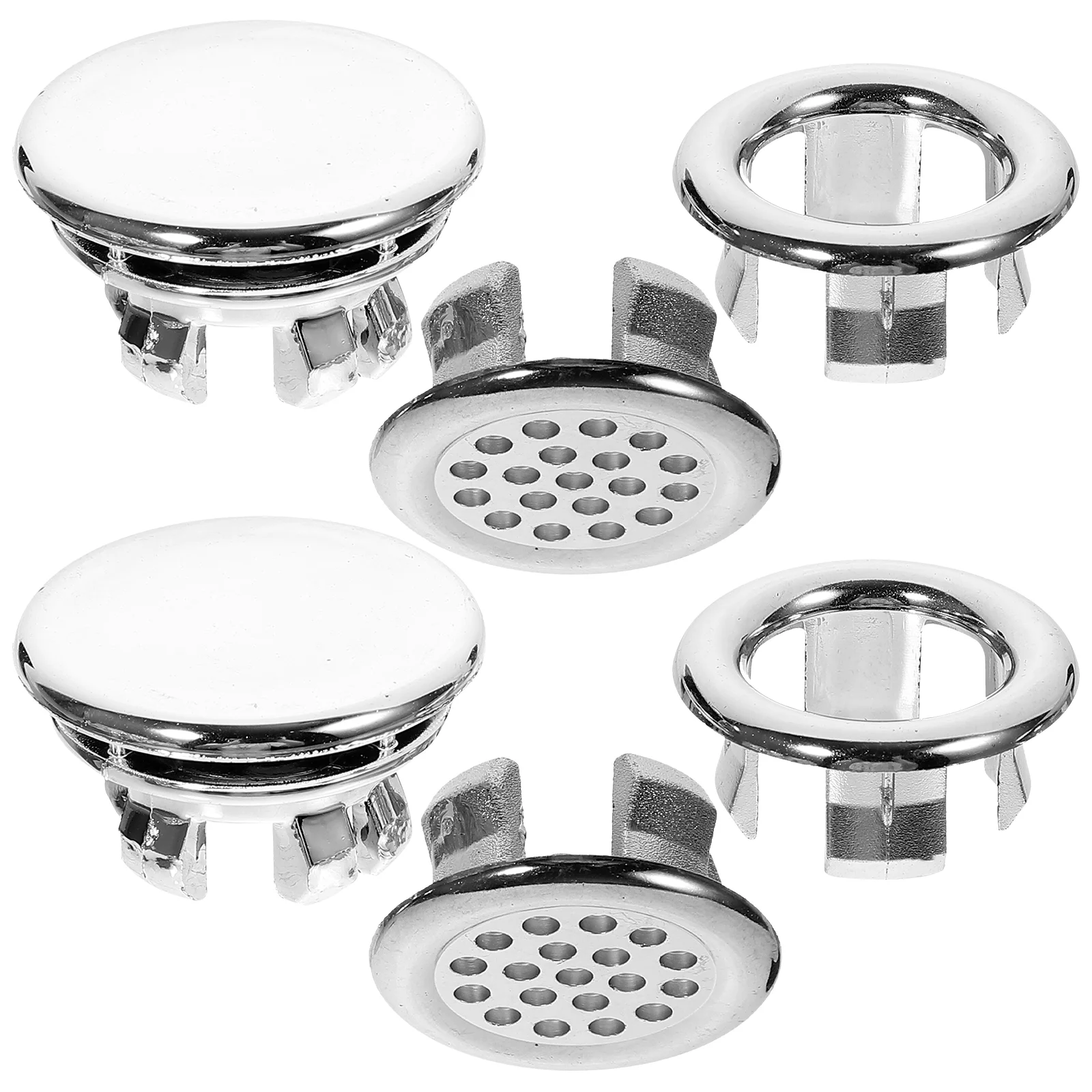 

6pcs Wash Basin Accessory Sink Accessory Sink Overflow Drain Cover Washing Basin Rings Sink Overflow Cover Bathroom Supplies