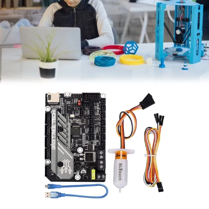 

3D Printer Silent Control Boatrd SKR Mini .0 BLTouch With Upgraded Cooling Fans Heatsinks for Ender3 3Pro