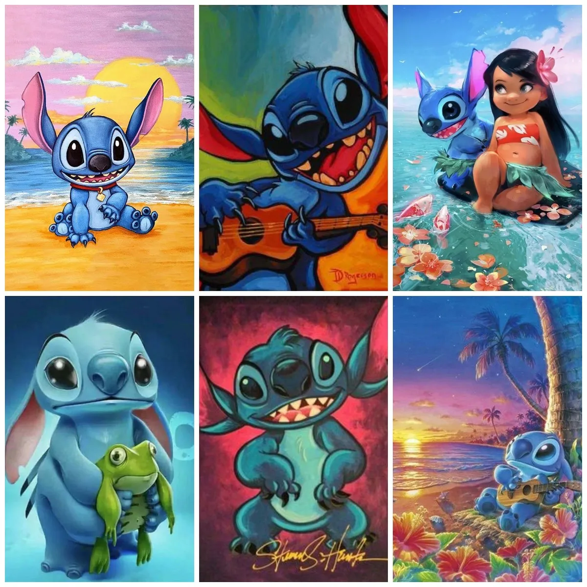 

Diamond Painting Disney Cartoon New Arrives Cartoon Cross Stitch Lilo&Stitch Diamond Embroidery Picture Anime Mosaic Kids Deco
