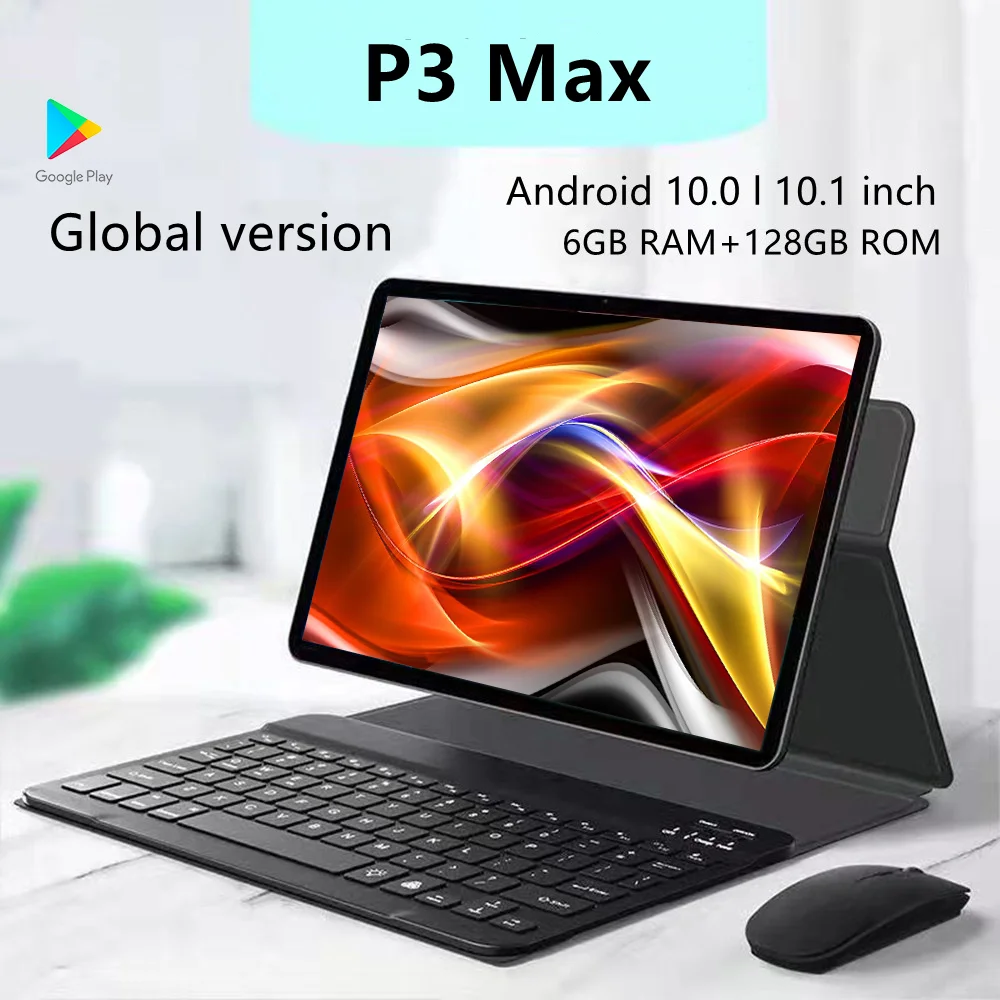

Планшет P3 Max, 10,1 дюйма, 6 + 128 ГБ, 4G, mtk6797, 10 ядер, 10,0 Wi-Fi