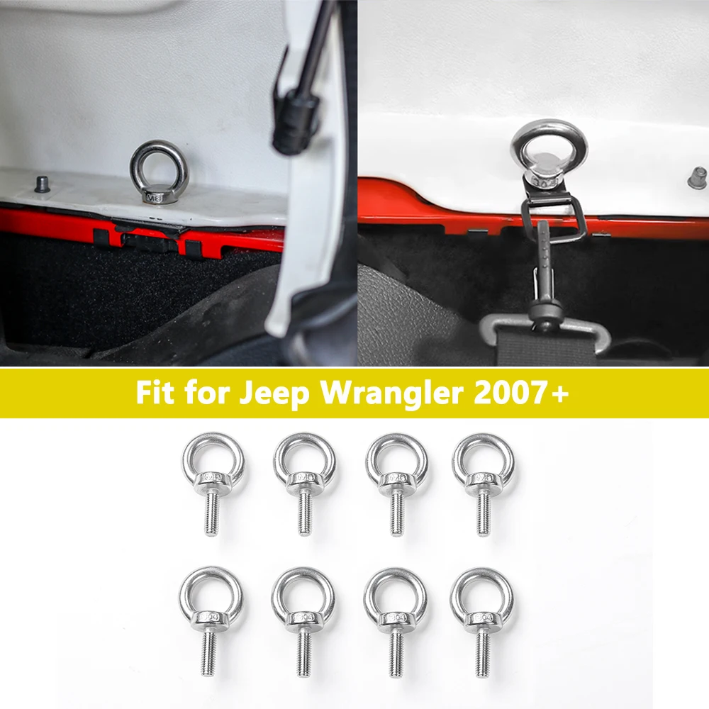 Металлические Болты И Винты С Твердым Верхом Для Jeep Wrangler JL YJ TJ JK 2/4 Door 2007-2023 —