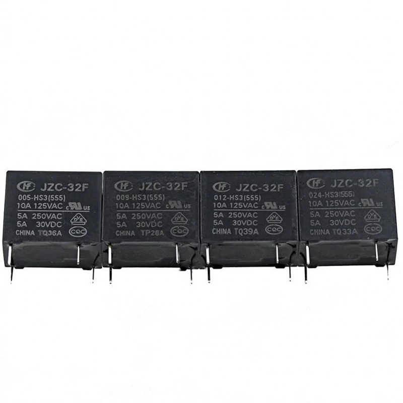 

2 шт. HF32F 5A 250VAC 4-контактное реле JZC-32F-005-HS3 JZC-32F-012-HS3 JZC-32F-024-HS3 силовые реле