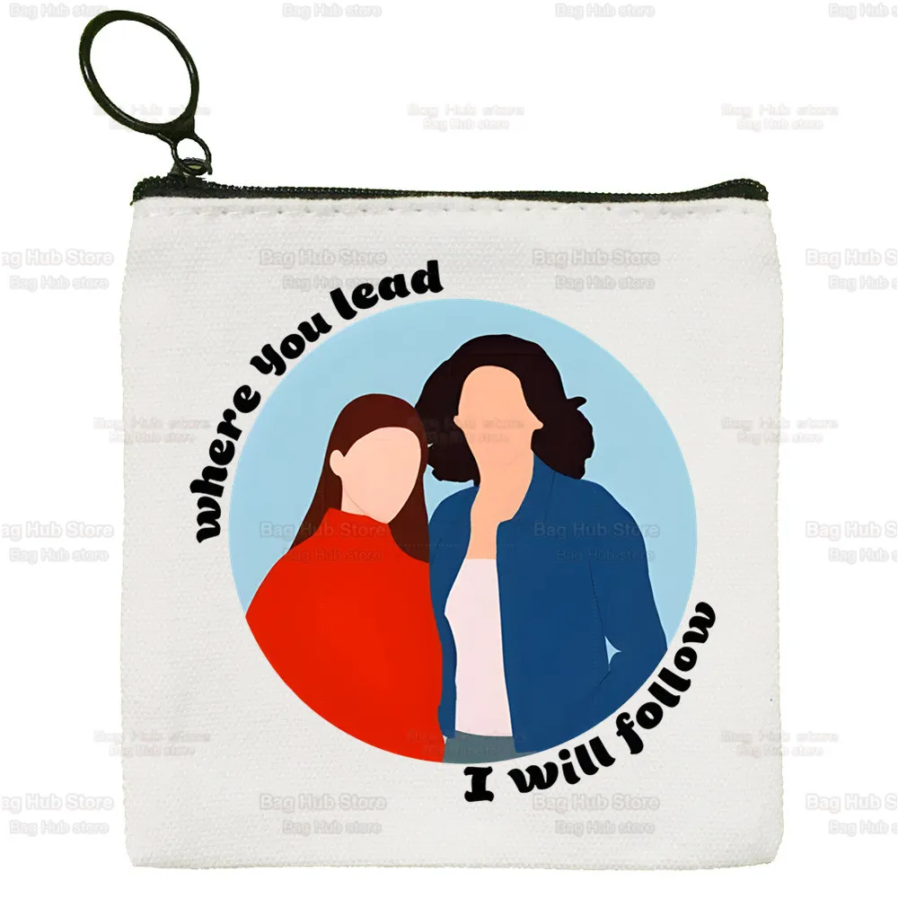 Gilmore Girl Canvas Coin Purse Custom Hollow Luke's Diner Coffee Storage Pouch Canvas Bag New Coin Bag Key Coin Purse