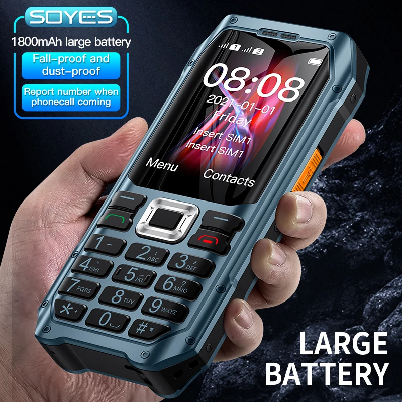 Новинка сотовый телефон SOYES K80 2G GSM противоударный 1800 мАч две SIM-карты MP3 FM фонарик