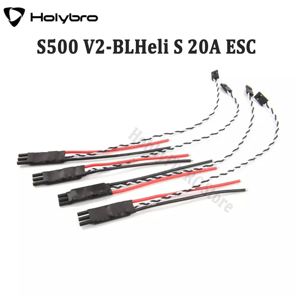 

Holybro BLHeli S 2-4S 20A ESC S500 V2 Spare Parts EFM8BB21F16G MCU Supports Dshot150, Dshot300 and Dshot600 For RC FPV Drone