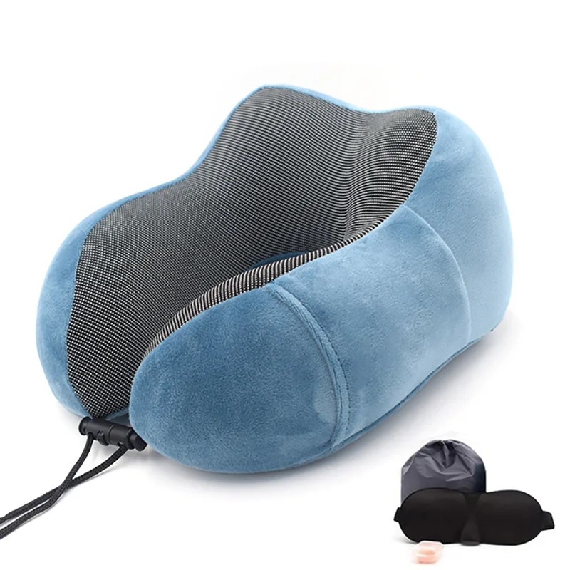 

Neck Pillows U-Shaped Memory Foam Soft Travel Pillow Sleeping Airplane Cervical Pillow Healthcare Bedding Massage Neck Pillow