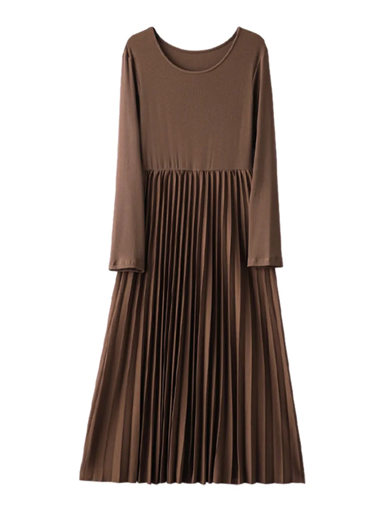 French Sle Temperament Retro Fancy Long Sleeves Dress Women's Spring & Fall 2025 New Arrival Western Skirt Waist...