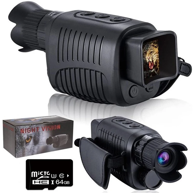 

5x Darkness Telescope Night Monocular Day Infrared Zoom 100% Night Hunting Digital Vision Use Dual Device 300m Outdoor