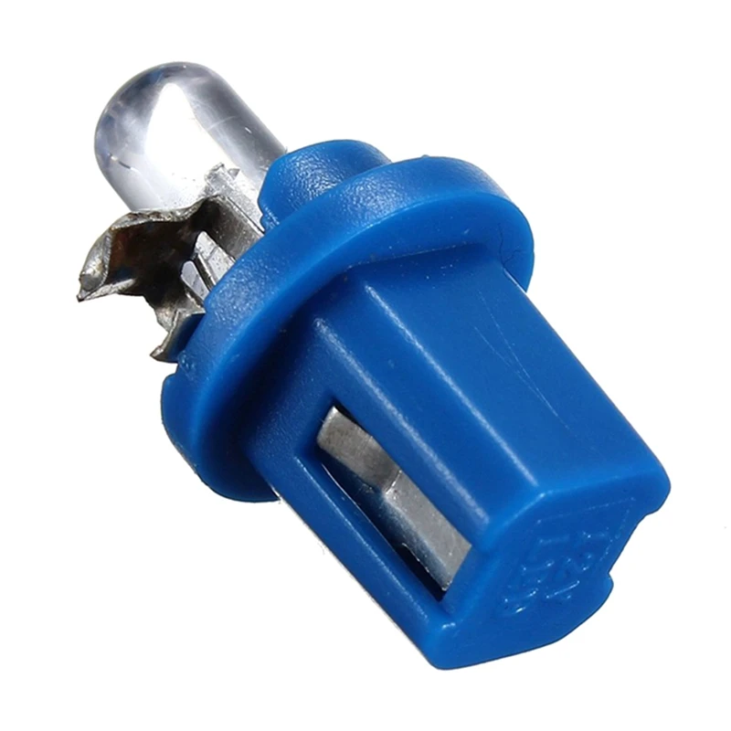 10 шт. светодиодная лампа метр Dash B8-5D T5 с держателем синий тюнинг авто свет