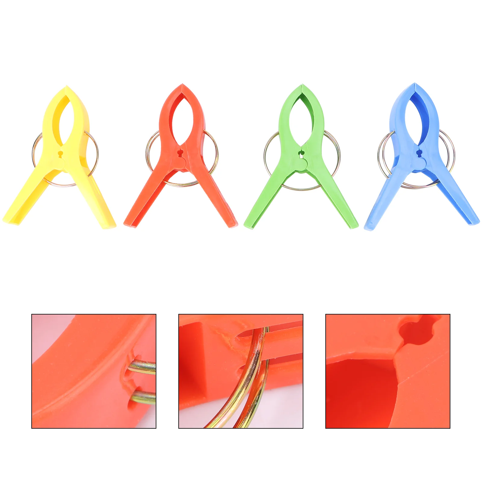 

12/40 Pcs Clothespins for Laundry Jumbo Clothes Clamp Clothespins for Craft Hanger Organizer Quilts Blowing Clip