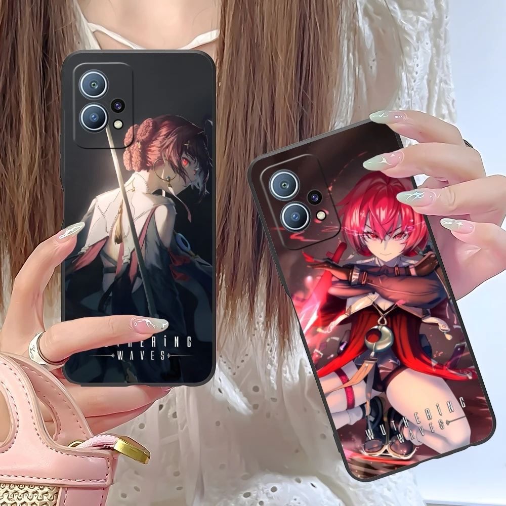 Wuthering волны Danjin Чехол для мобильного телефона Huawei P60 P50 P40 P30 P20 P10 P9 P8 Pro Lite Plus черный