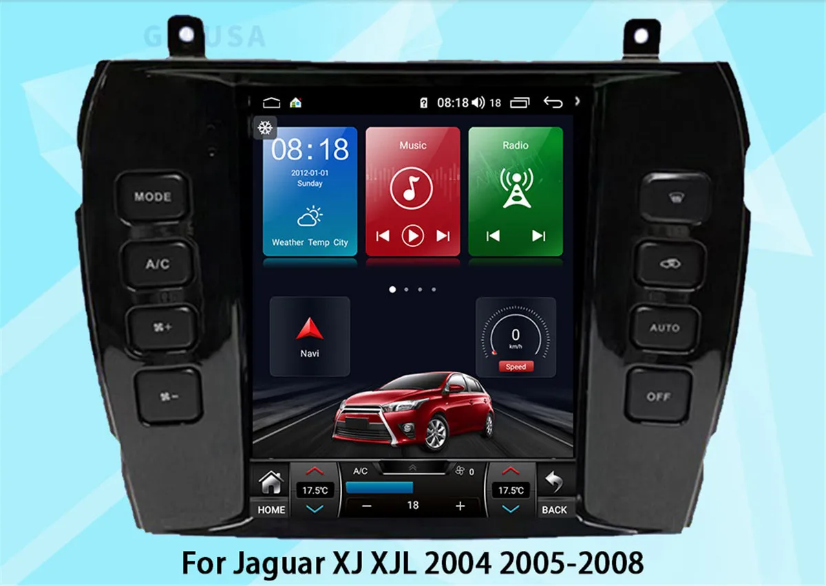 Фото Для Jaguar XJ X-TYPE S-TYPE 2005-2011: навигационная GPS-система, автомобильное радио, мультимедийный DVD-плеер, стереосистема, 4G, Wi-Fi, Android Auto, CarPlay №4