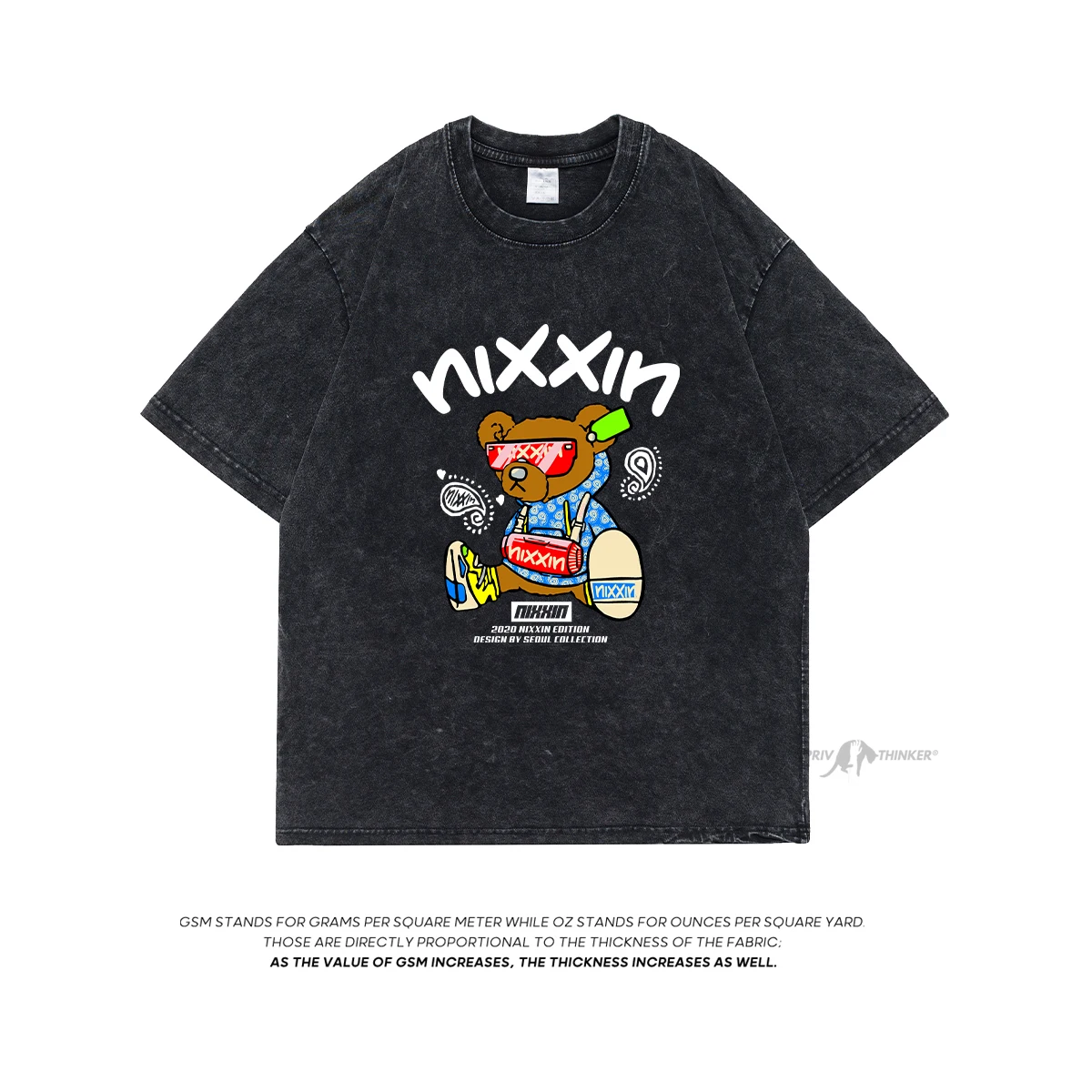 

Женская Винтажная Футболка с принтом медведя Nixxin Y2k