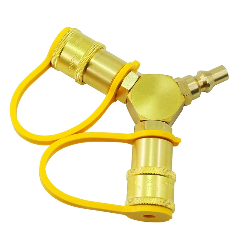 

250 Type Standard Y-Splitter 1/4Inch Quick Adapter Accessories For RV's Camping Propane Hose