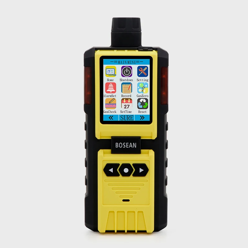 

Bosean co co2 o2 h2s auto gas analyzer sulfur dioxide Portable methanol gas detector with pump 5 gas analyzer