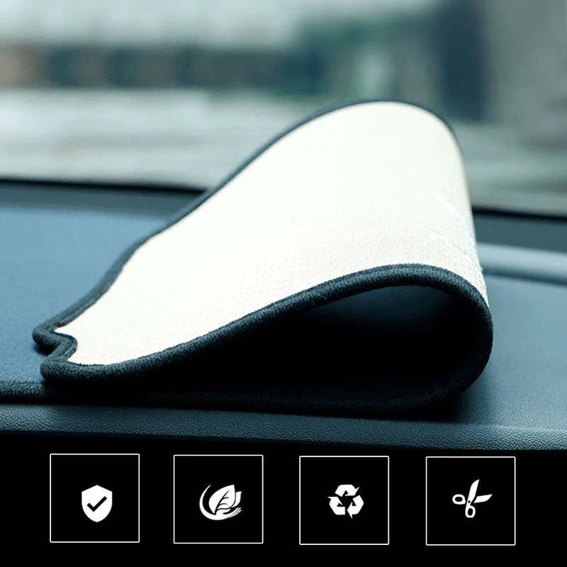 

Car Dashboard Pad Cover Sun-shading Non-slip Dash Carpet Mat Protector Dustproof Sunshade Cover Car Stuff for Tesla Model 3 Y