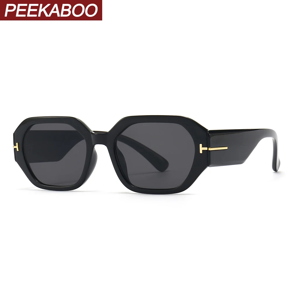 

Peekaboo, полигональные очки для мужчин, толстые, женские, модные, коричневые, черные, квадратная оправа, солнцезащитные очки для женщин, uv400, муж...