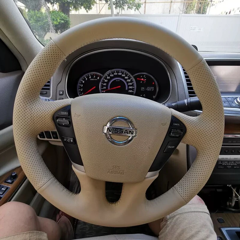 

Кожаная оплетка рулевого колеса для Nissan Teana 2008-12