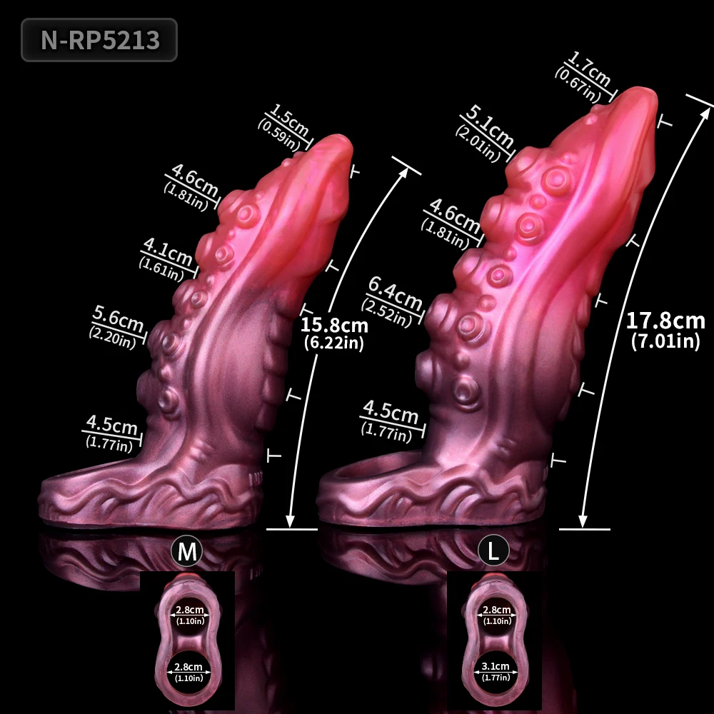 FAAK большой силиконовый Фэнтезийный фаллоимитатор размер M L для задержки