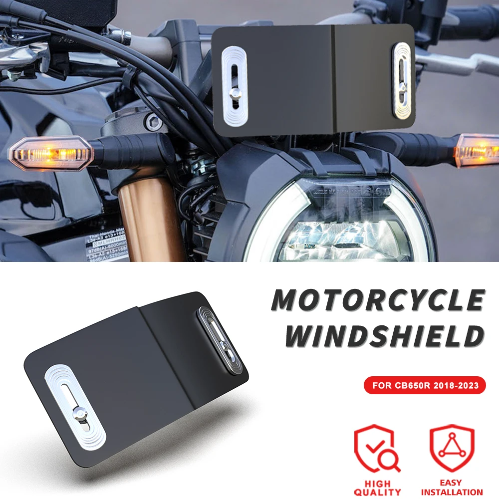 

CB 650R Motorcycle Accessories Front Windshield Windscreen Airflow Wind Deflector For CB 650R 2018 2019 2020 2021 2022 2023