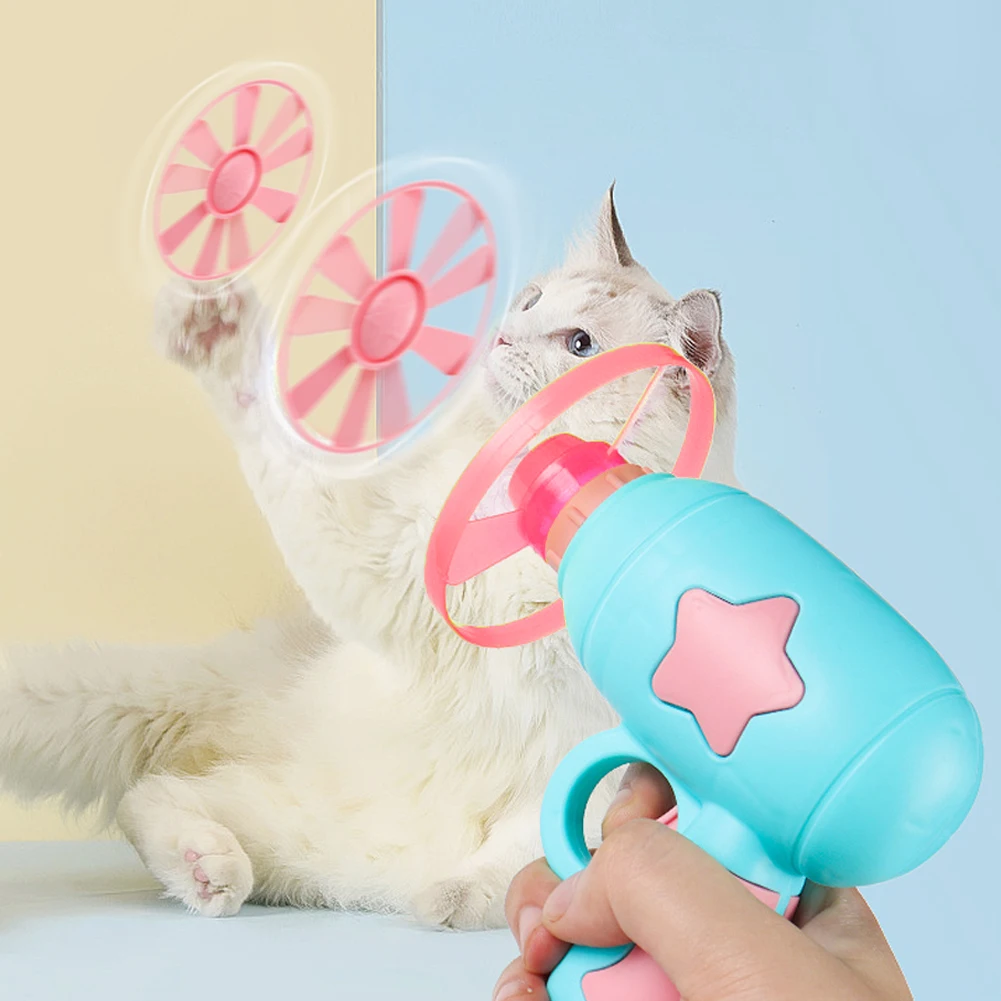 

Funny Cat Interactive Teaser Training Toy Creative Kittens Mini Bamboo-copter Games Toys Pets Supplies Accessories Toys For Cat