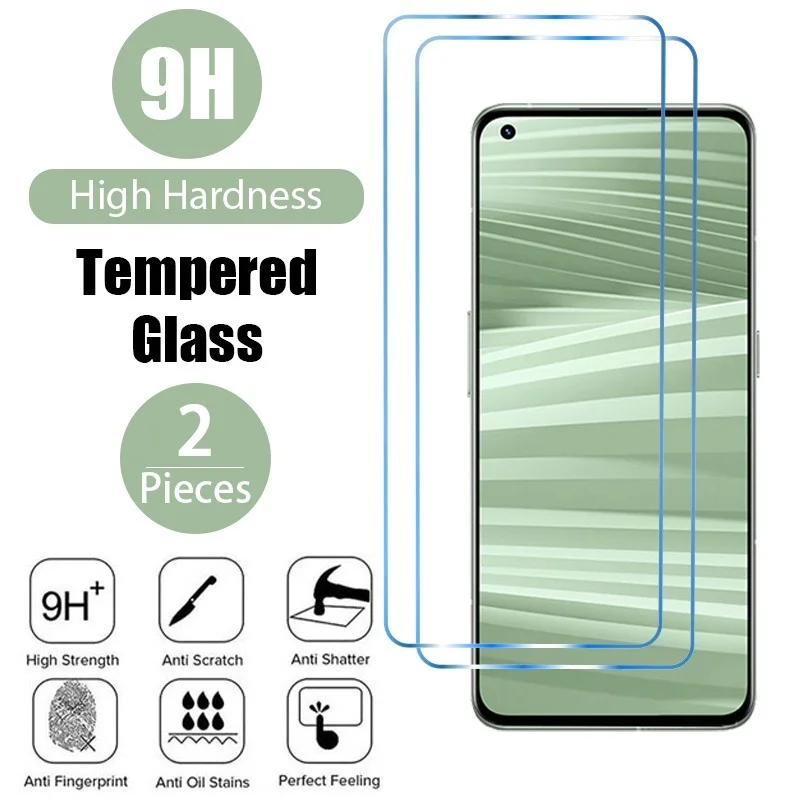 

2 In 1 Protection Glass for OPPO Realme GT 2 Pro C21 C25 C21y Tempered Screen Protector GT Neo 2 GT 5G Q3 Pro GT Master
