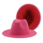 шляпа женская шапка женская шляпа женская летняя шляпа мужская Шляпа в стиле пэчворк для мужчин и женщин, однотонная церковная Федора, с широкими полями, двухцветная, 2021