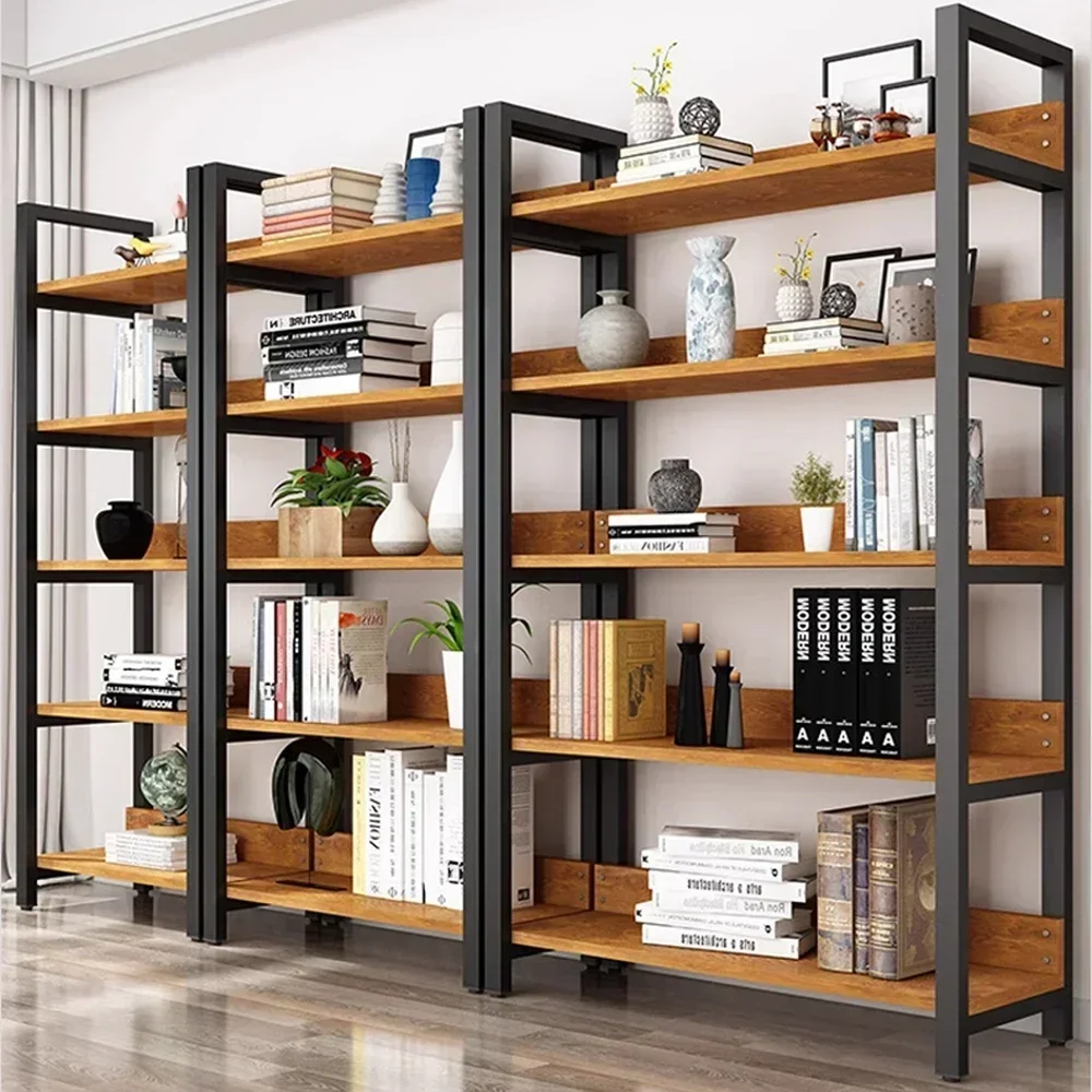 Фото # Стеллаж для хранения книжного шкафа, улучшенное украшение для офиса, уличная подставка для цветов, кухонная стойка, устойчивая железная витрина, полка для книг Furni №3